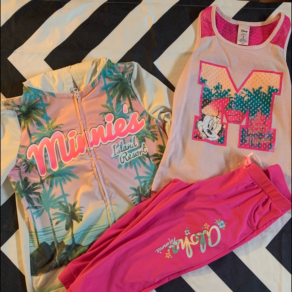 Girls Disney jacket Capri set